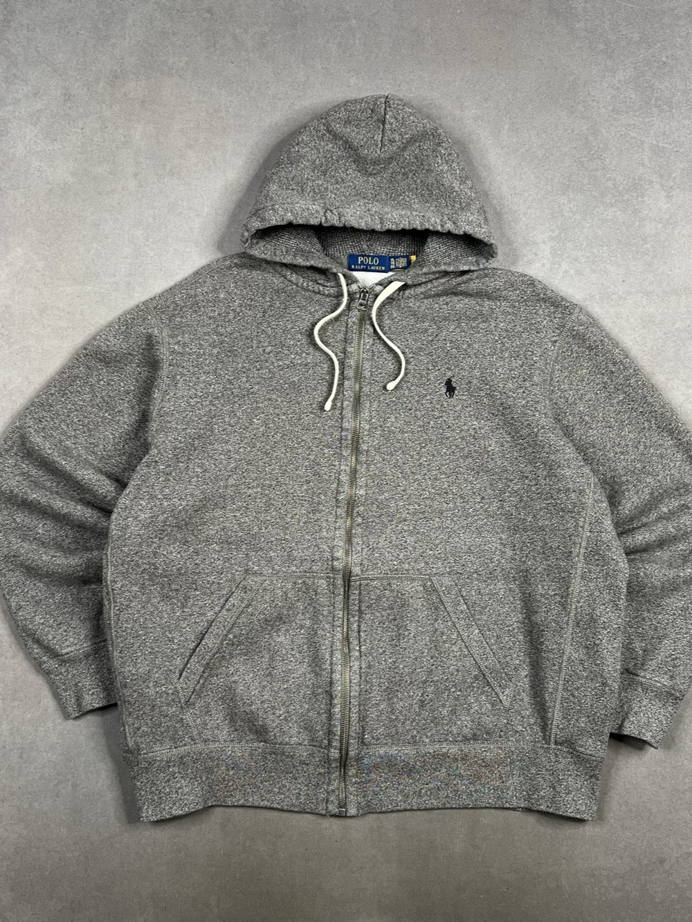 Polo Ralph Lauren Signature Fleece Full-Zip Hoodie Gray XL